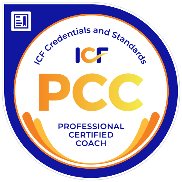 The logo mark indicating the certification of ICF